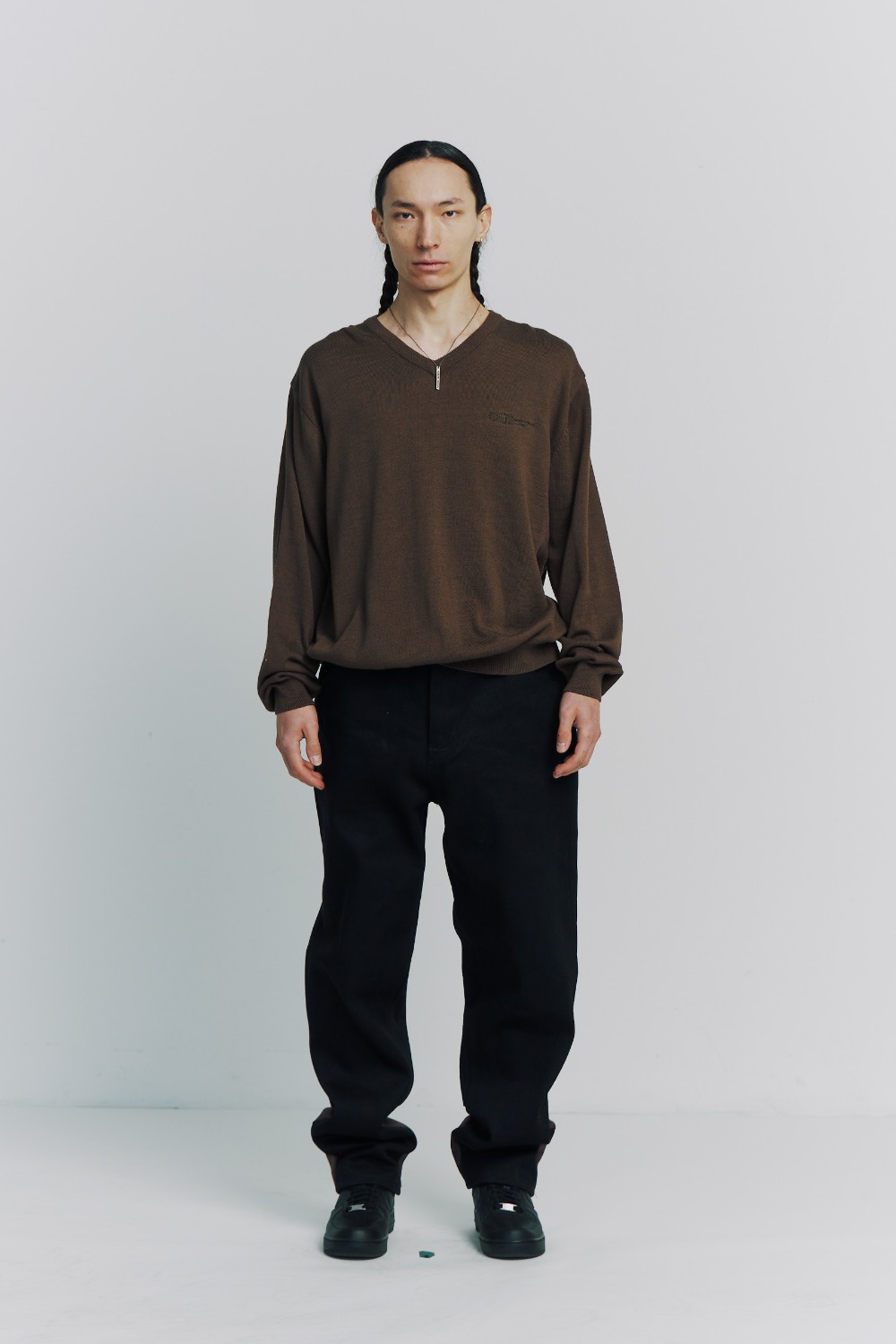MPa LOOSE FIT SWEATER (BROWN)